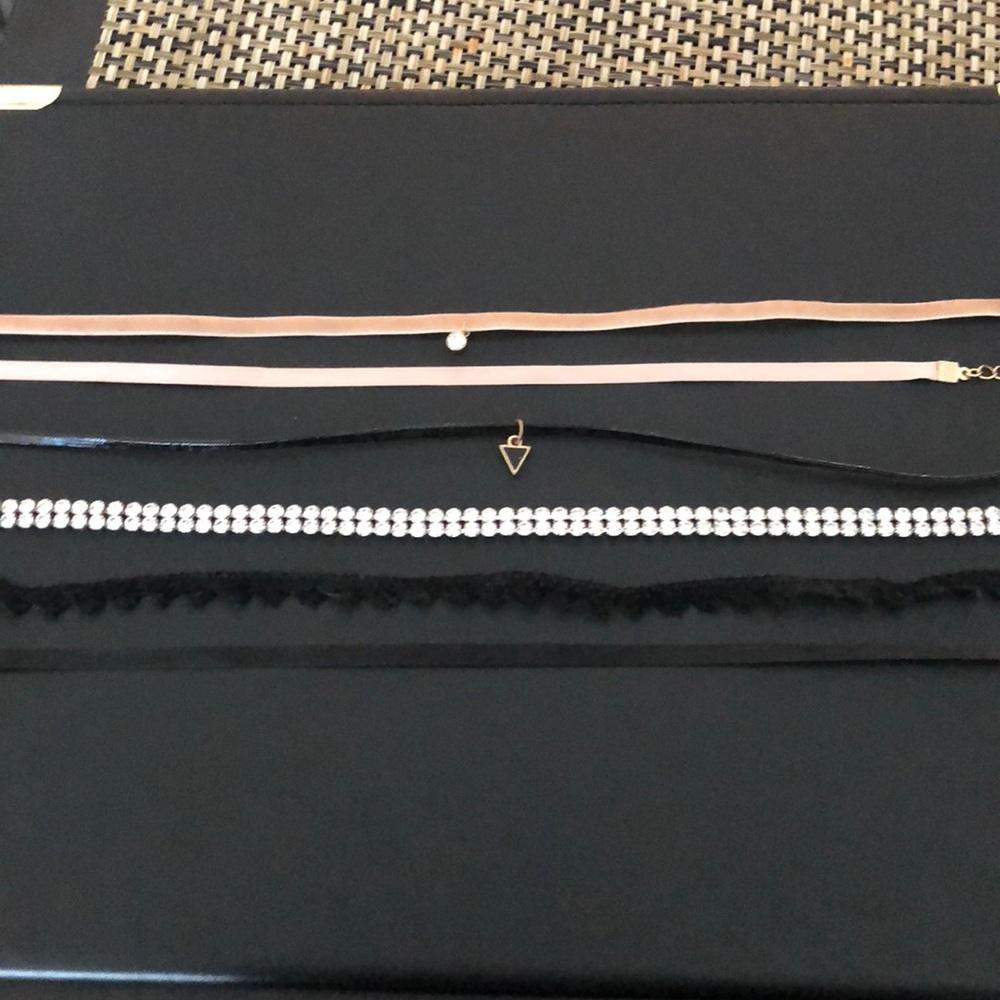 Set of 6 handcrafted chokers
